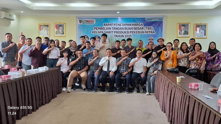 Kadisbun Prov.Kalteng Gelar Rapat Penetapan Harga TBS