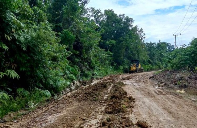 Dinas PUPR Lakukan Perbaikan Jalan Poros Sei Liju-Benangin Dukung Mobilitas Warga dan Kelancaran PSU