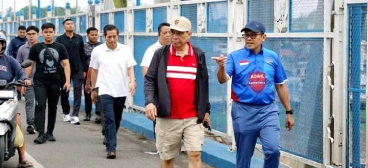 Suasana Santai dan Penuh Keakraban, Pj Bupati Lakukan Jalan Pagi Bersama Tim Desk Koordinasi Pilkada