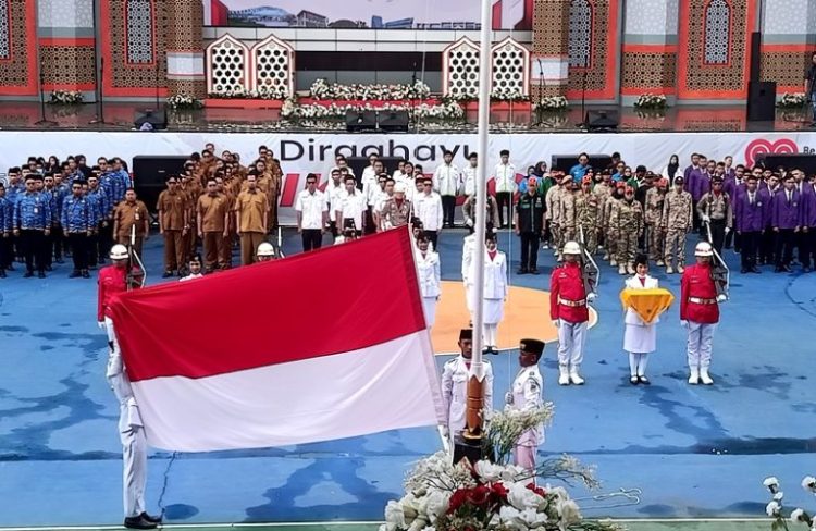 Indra Gunawan Pimpin Upacara HUT RI ke 80 di Barito Utara