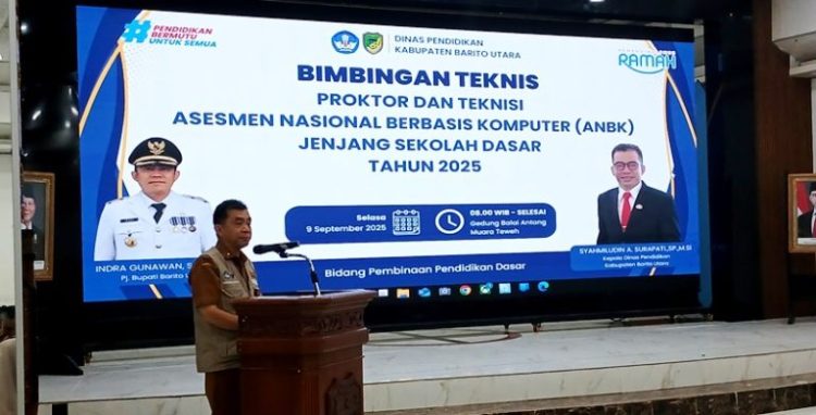 Dinas Pendidikan Barut Gelar Bimtek dan ANBK Tingkat Jenjang Sekolah Sd