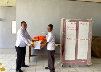 Tingkatkan Keamanan, Rutan Kapuas Terima Bantuan APD Pemadam Kebakaran