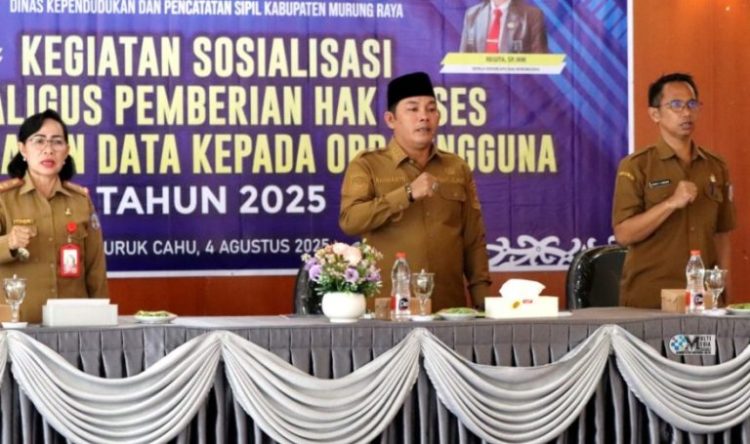 Wabup Mura Buka Sosialisasi Hak Akses Pemanfaatan Data Kependudukan