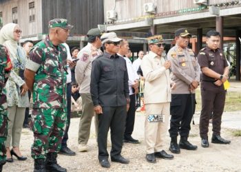 Bupati Murung Raya Sambut Kedatangan Danyonif TP 883