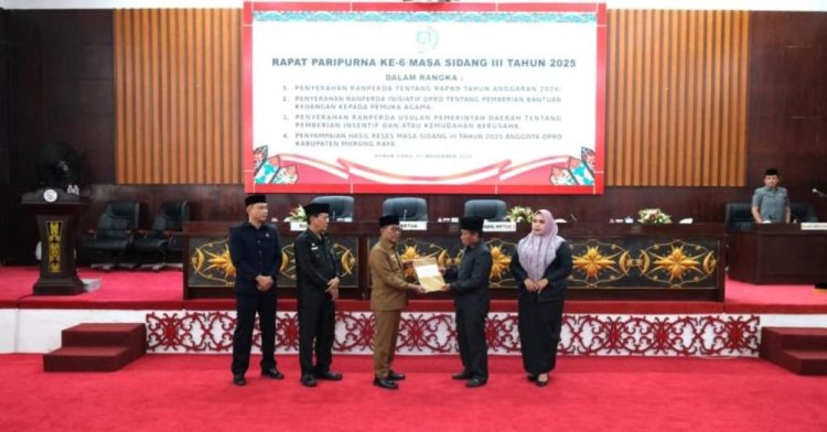 DPRD Mura Gelar Rapur ke 6 Masa Sidang III, Bahas 4 Agenda Utama