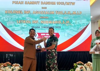 Penuh Haru Warnai Acara Pisah Sambut Dandim 1013 MTW, Bupati Barut Sampaikan Apresiasi Dandim 1013 MTW yang Lama