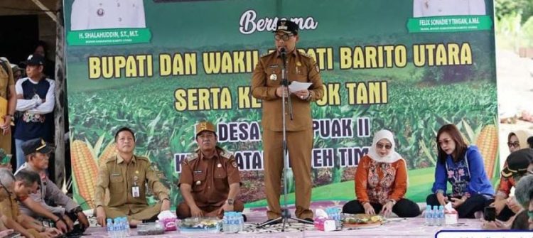 Resmi Dibuka Kegiatan Tanam Perdana Jagung Hibrida di Teweh Timur
