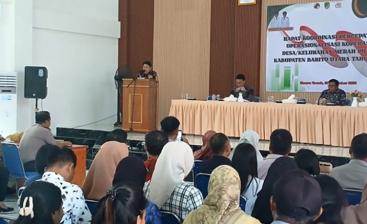 Disnakertranskop UKM Barut Gelar Rakor Percepatan Operasionalisasi Koperasi Merah Putih