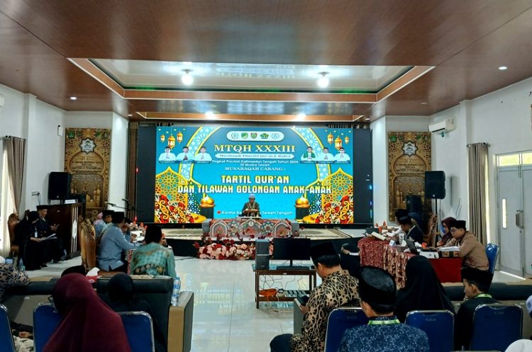 Diikuti 20 Peserta Lomba Tartil dan Tilawah Anak-Anak MTQH XXXIII Tingkat Prov.Kalteng