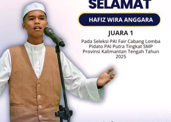 Hafiz Wira Anggara Bawa Harum Nama Barito Utara, Raih Juara 1 Pidato PAI Tingkat Provinsi Kalteng 2025