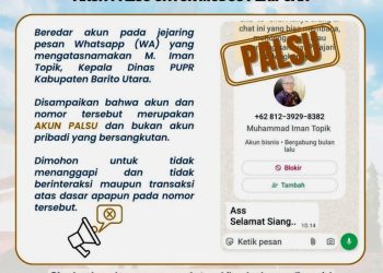 Waspada Hoax !! Akun Palsu Mengatasnamakan Kadis PUPR Barut
