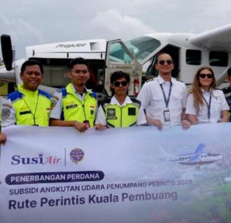 Resmi,Kemenhub Subsidi Penerbangan Perdana Susi Air Rute Palangka Raya-Muara Teweh