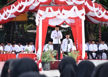 Upacara Peringatan Hari Amal Bakti (HAB) ke-80 Di Pimpin Asisten I Setda Kapuas