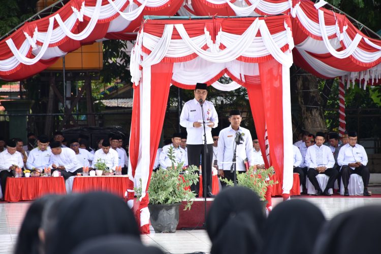 Upacara Peringatan Hari Amal Bakti (HAB) ke-80 Di Pimpin Asisten I Setda Kapuas