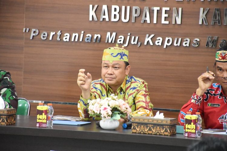 Pemkab Kapuas Laksanakan Rapat Koordinasi Dan Verifikasi Tumpang Tindih Lokasi Program Cetak Sawah Rakyat