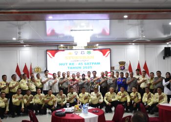 Staf Ahli KSDM Hadiri Syukuran HUT ke-45 Satpam di Polres Kapuas
