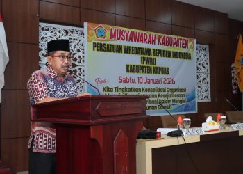 Bupati Kapuas Sampaikan MusKab PWRI merupakan forum strategis dalam menjaga keberlangsungan dan eksistensi organisasi PWRI di daerah