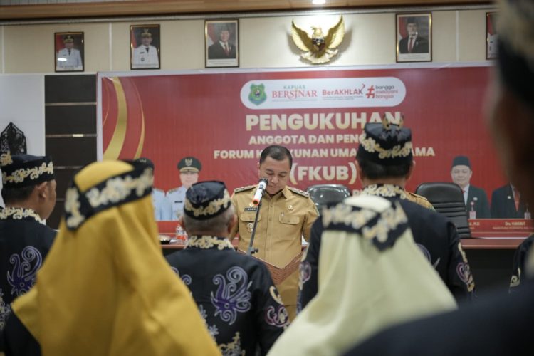 Pemkab Kapuas Hadiri Acara Pengukuhan Pengurus Forum Kerukunan Umat Beragama (FKUB) Kabupaten Kapuas periode 2026–2030