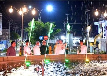 Pemkab Barut Akan Lakukan Penambahan Pencahayaan Lampu Kota di Kawasan MTw, Sesuai Arahan Bupati