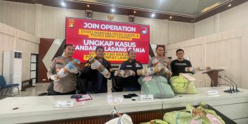 Polres Empat Lawang Obrak Abrik Ladang Ganja