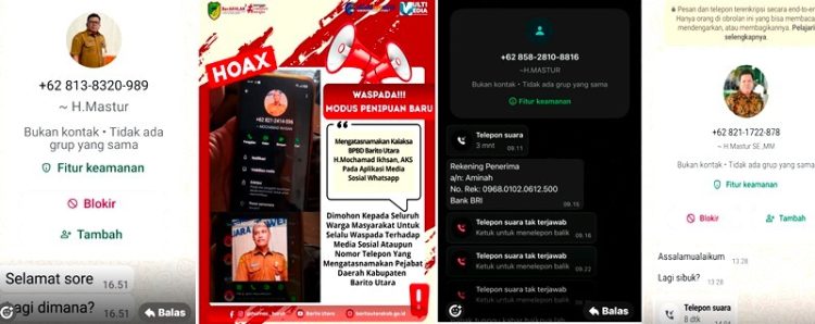 BPBD Barito Utara Ingatkan Masyarakat Untuk Abaikan Akun Palsu Mengatasnamakan HM Ikhsan