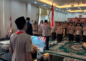 Bupati Dorong Kepengurusan Baru Kwarcab Gerakan Pramuka Barito Utara Untuk Menghadirkan Berbagai Inovasi Kegiatan