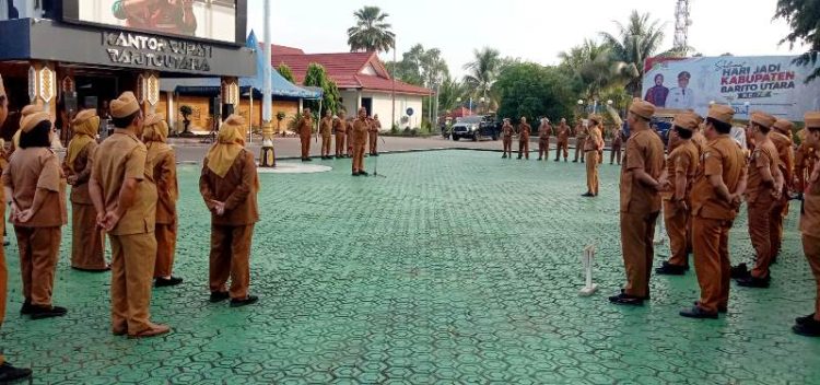 Bupati Barito Utara Minta ASN Jadikan Evaluasi Sebagai Pembelajaran