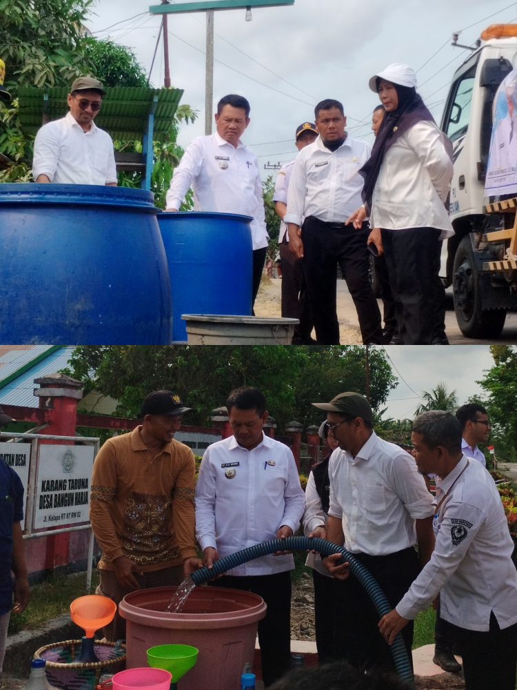 Kemarau Panjang Melanda, Bupati Seruyan Turun Langsung Salurkan Air Bersih untuk Warga