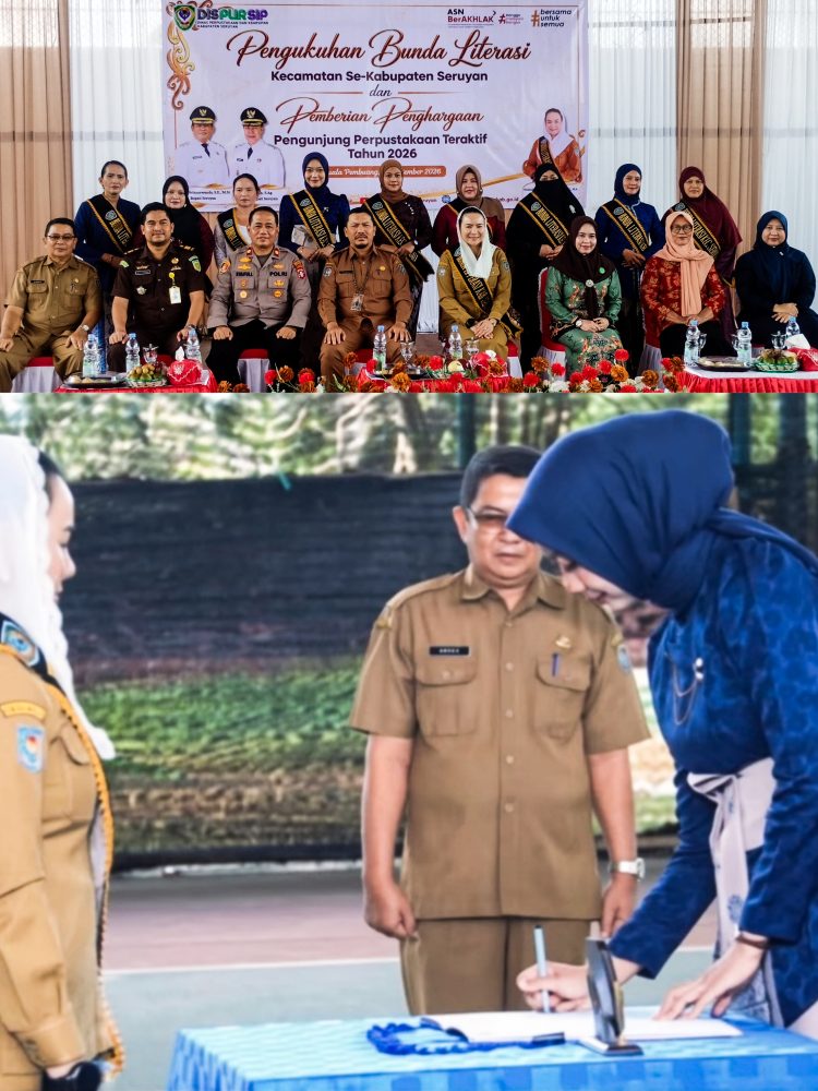 Bunda Literasi Kecamatan Dikukuhkan, Pemkab Seruyan Dorong Budaya Membaca Menjangkau Masyarakat Desa