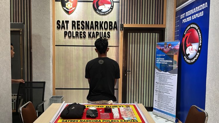 Polres Kapuas Gagalkan Peredaran Sabu 99,68 Gram di Hotel, Seorang Pemuda Ditangkap