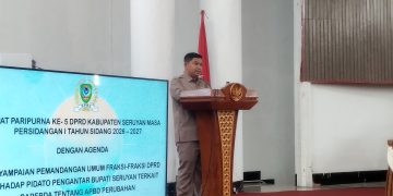 Pendapatan, Belanja hingga Pembiayaan Turun, Fraksi Gerindra-PKS Beri Catatan untuk APBD Perubahan Seruyan