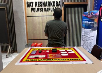 Satresnarkoba Amankan Pria Berinisial T Bersama 10 Gram Sabu