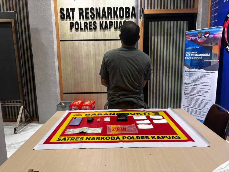 Satresnarkoba Amankan Pria Berinisial T Bersama 10 Gram Sabu