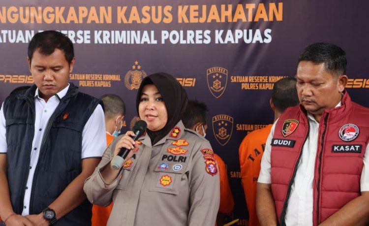 Polres Kapuas Ungkap Empat Kasus Tindak Pidana, Mulai dari Karhutla hingga Pencurian
